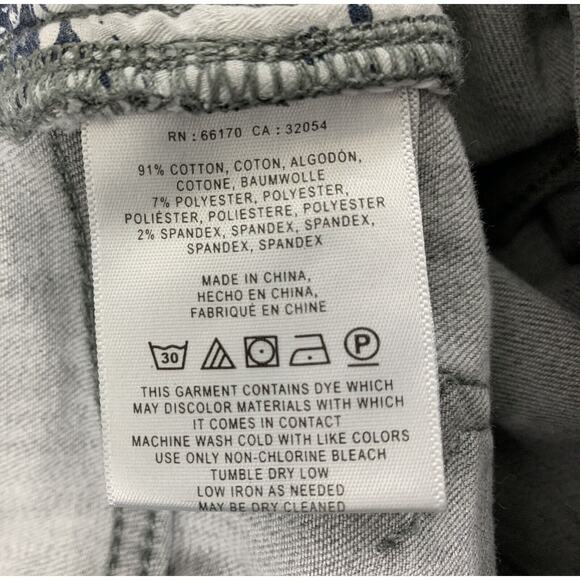 Pilcro and Letterpress Anthropology Jeans Womens 27 Gray Hi Rise Skinny Stretch - Picture 6 of 11